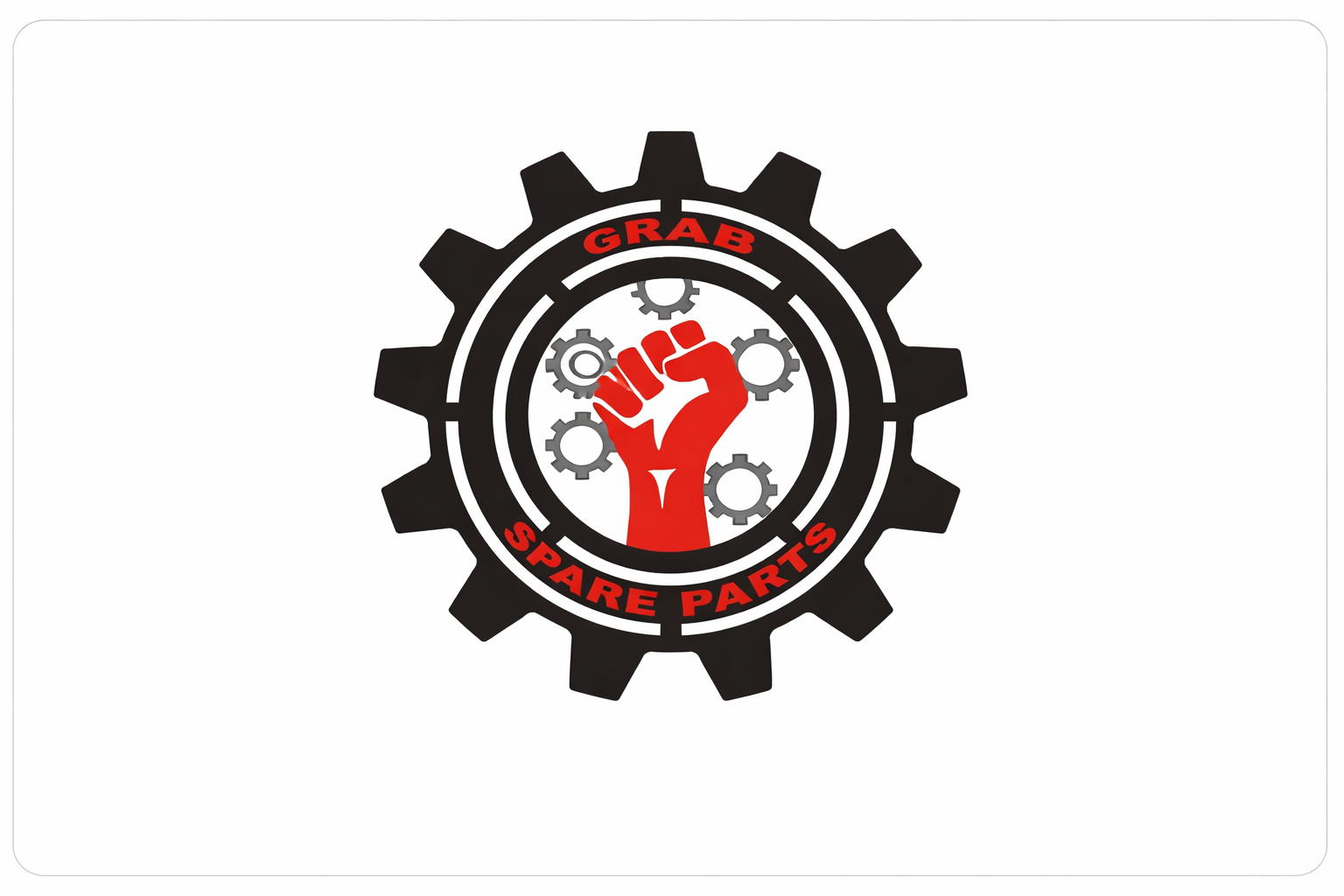 Grab spare parts logo design